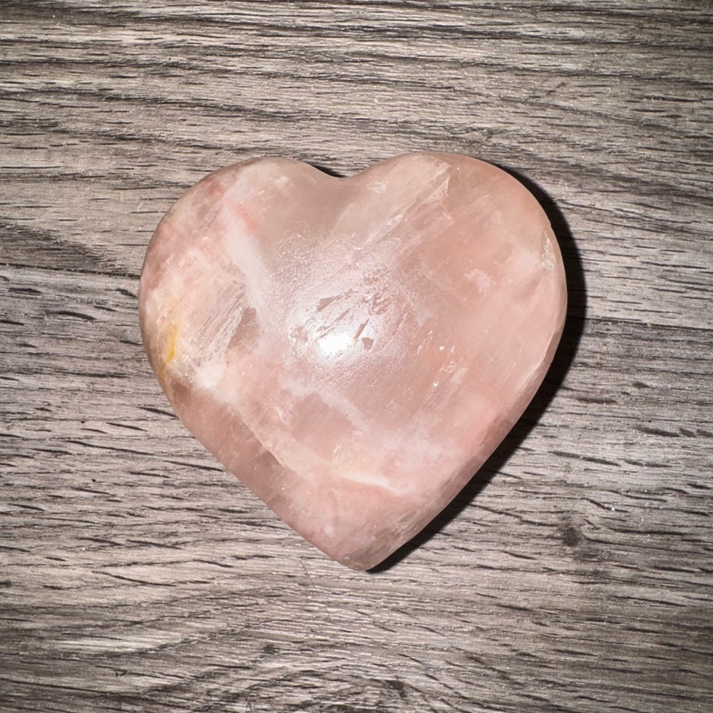 ROSE QUARTZ HEART Polished Gem of Love Luxury and Soft Feminine Power Love